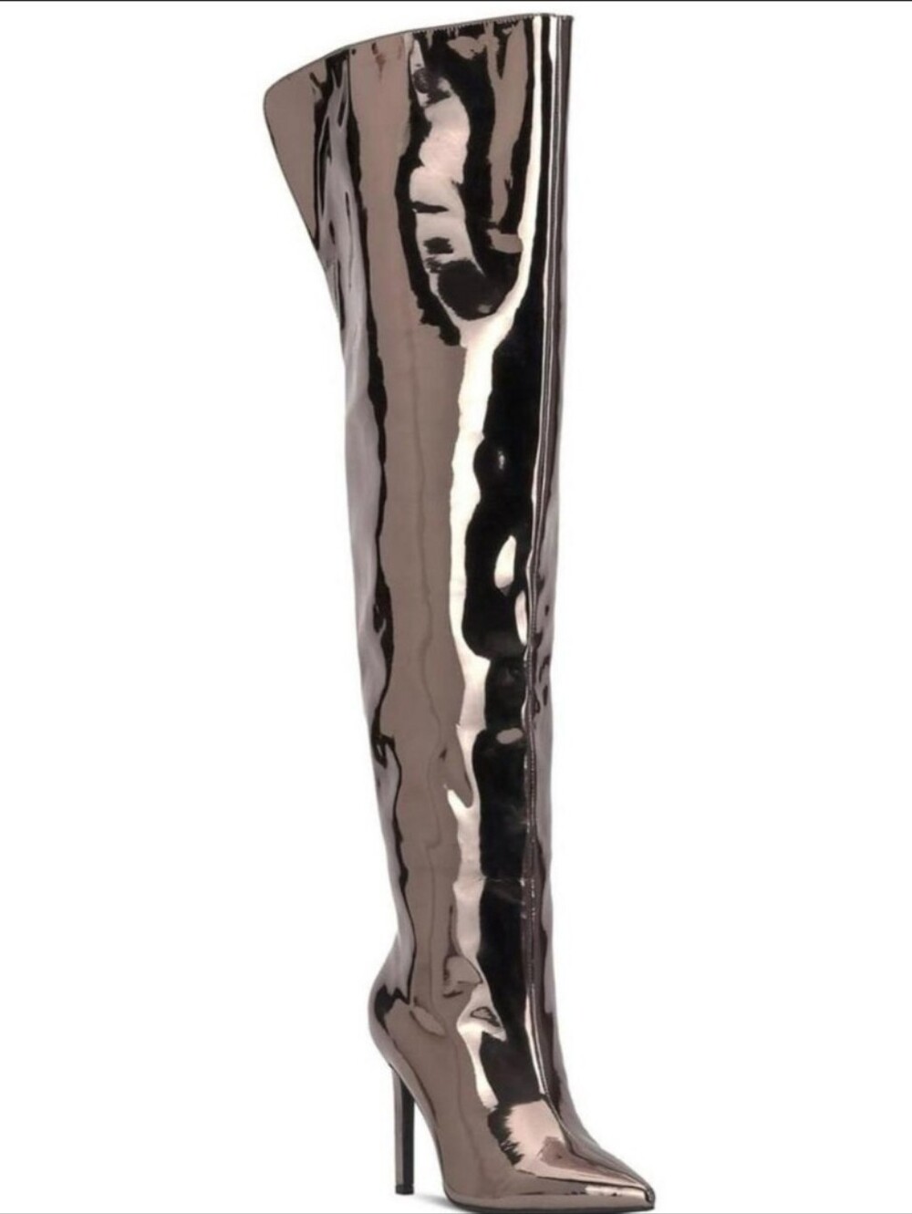 I.N.C. Sedona Metallic Bronze Over-the-Knee Stiletto Boots Size 6.5